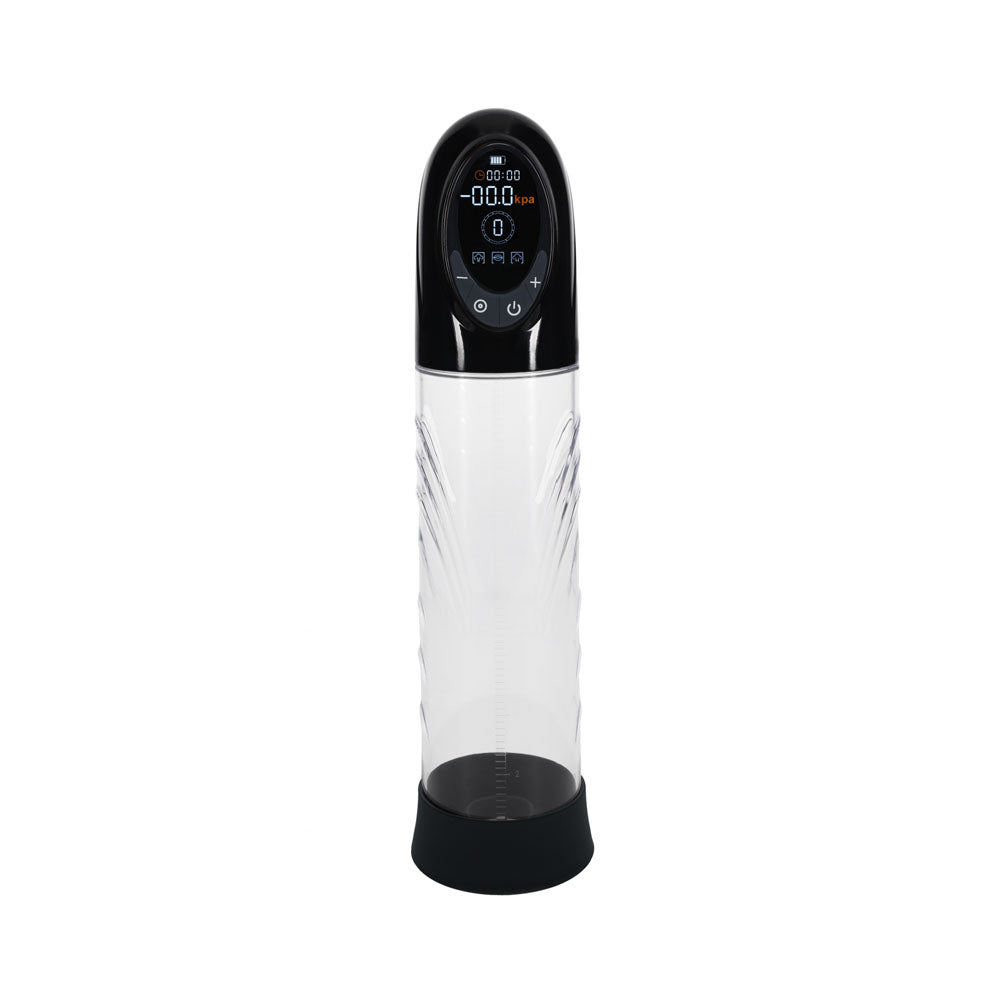 PUMPED CyberPulse Automatic Penis Pump - Black - Black/Clear USB Rechargeable Auto Penis Pump Shots Toys