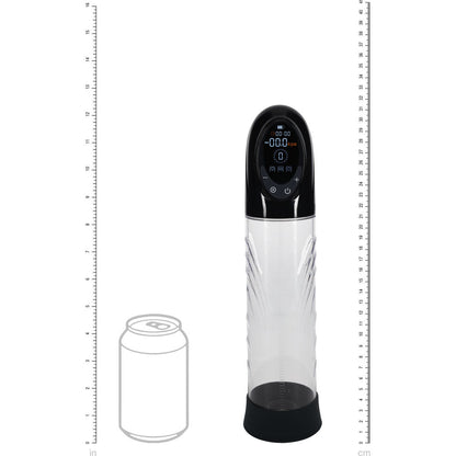 PUMPED CyberPulse Automatic Penis Pump - Black - Black/Clear USB Rechargeable Auto Penis Pump Shots Toys
