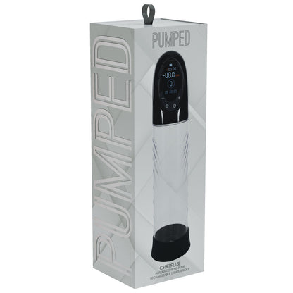 PUMPED CyberPulse Automatic Penis Pump - Black - Black/Clear USB Rechargeable Auto Penis Pump Shots Toys