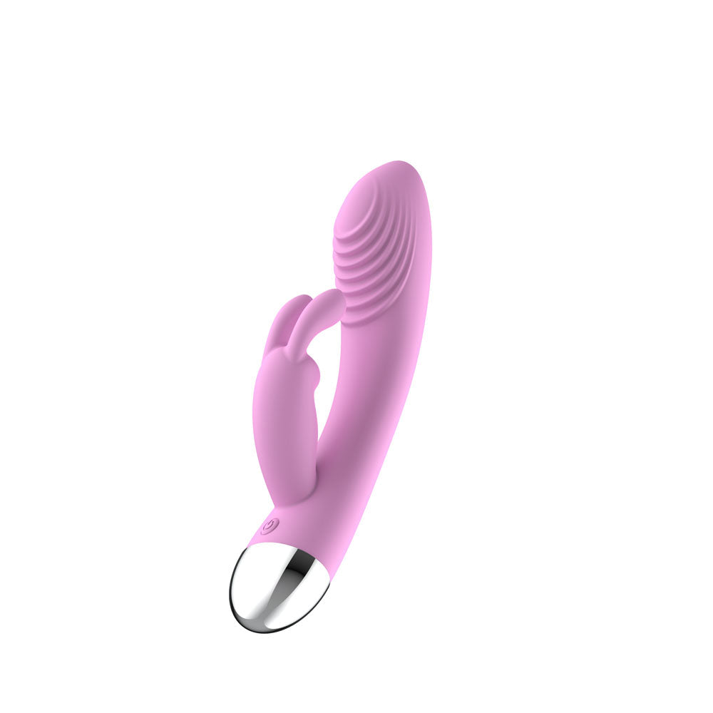Passion Play Silicone Rabbit Vibrator - Pink 18.6 cm USB Rechargeable Rabbit Vibrator Passion Play