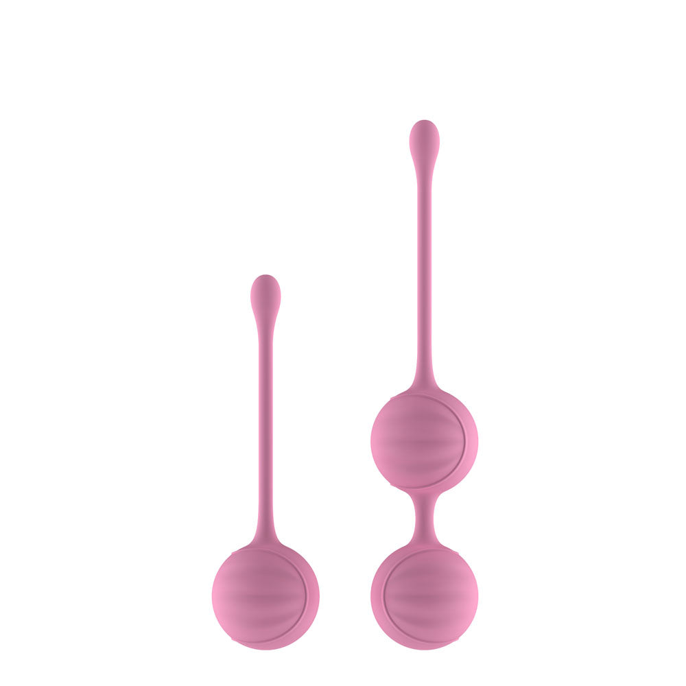 Passion Play Silicone Kegel Ball Set - Pink Kegel Balls - Set of 2 Items Passion Play