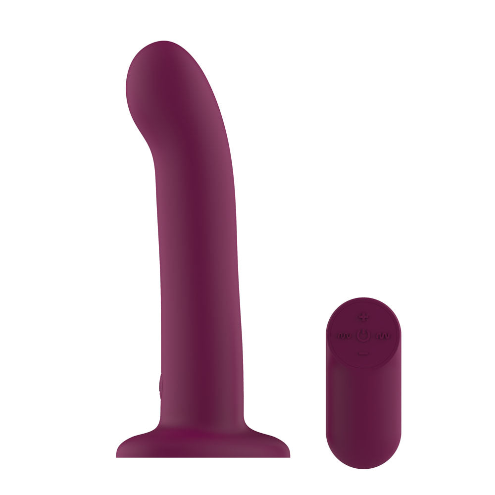 Passion Play Vibrating Dildo - Purple - Purple 18.2 cm USB Rechargeable Vibrating Dildo with Wireless Remote Passion Play