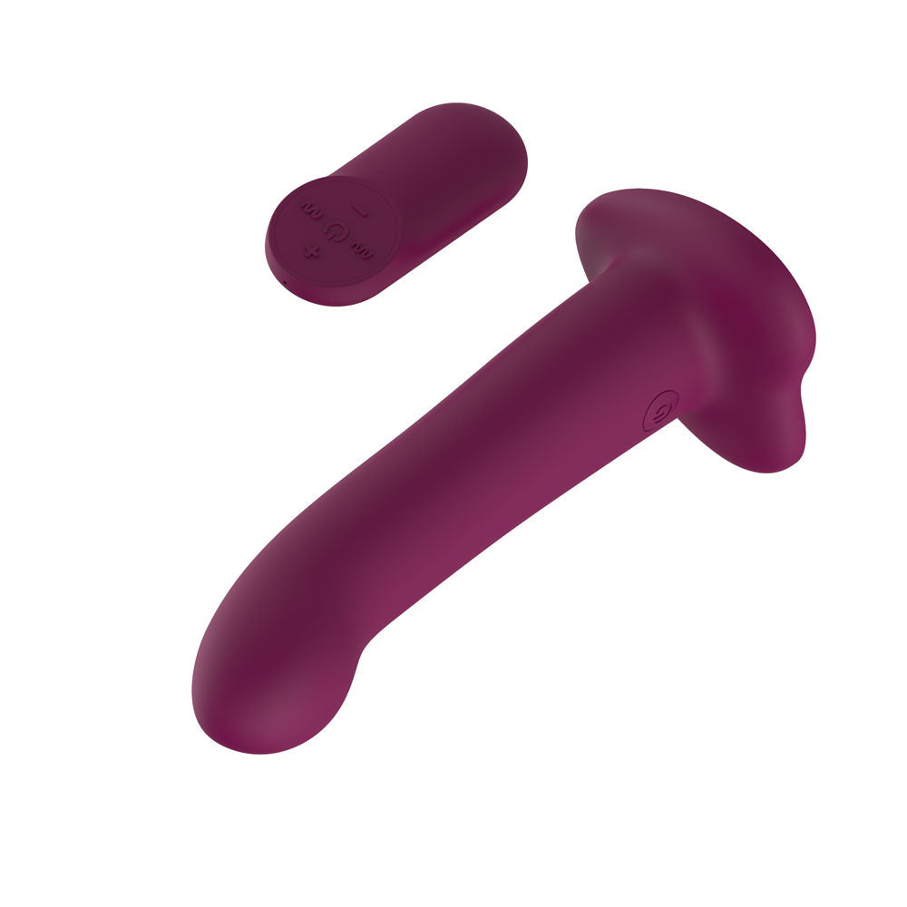 Passion Play Vibrating Dildo - Purple - Purple 18.2 cm USB Rechargeable Vibrating Dildo with Wireless Remote Passion Play