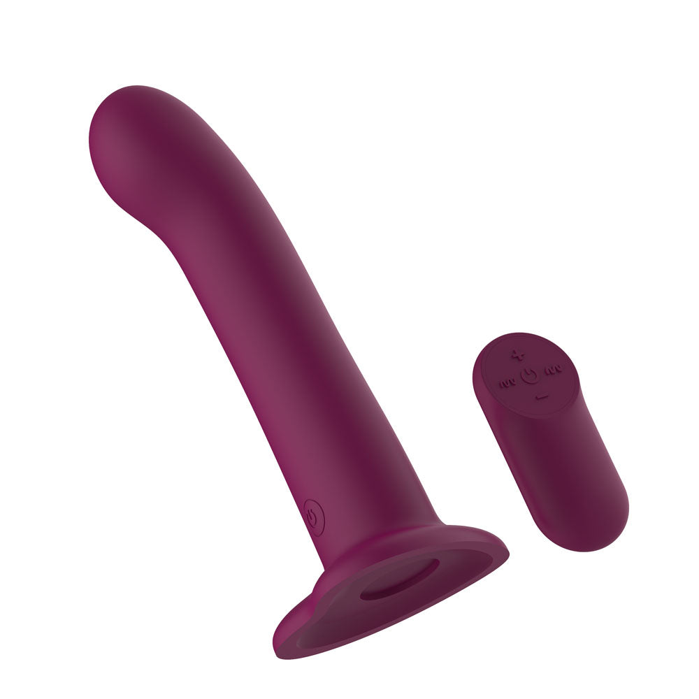 Passion Play Vibrating Dildo - Purple - Purple 18.2 cm USB Rechargeable Vibrating Dildo with Wireless Remote Passion Play