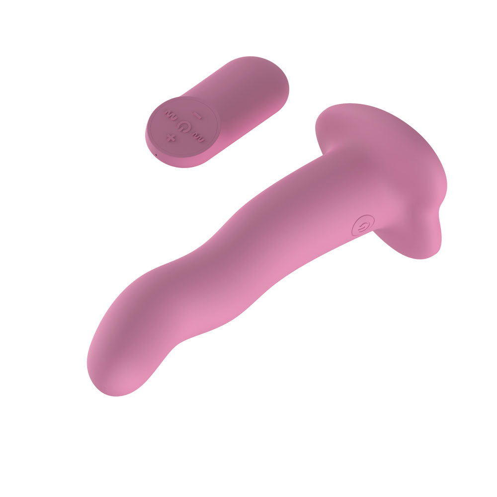 Passion Play Vibrating Dildo - Pink - Pink 18.2 cm USB Rechargeable Vibrating Dildo with Wireless Remote Passion Play