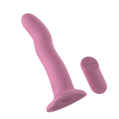 Passion Play Vibrating Dildo - Pink - Pink 18.2 cm USB Rechargeable Vibrating Dildo with Wireless Remote Passion Play
