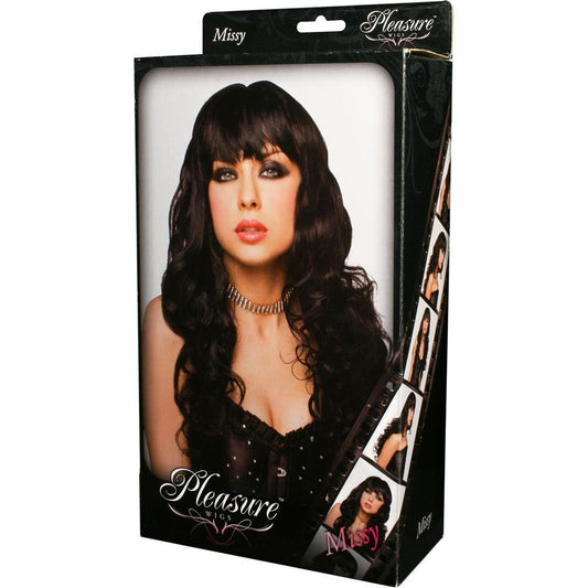 PLEASURE WIGS Missy - Black - Black Wig Black - Club X