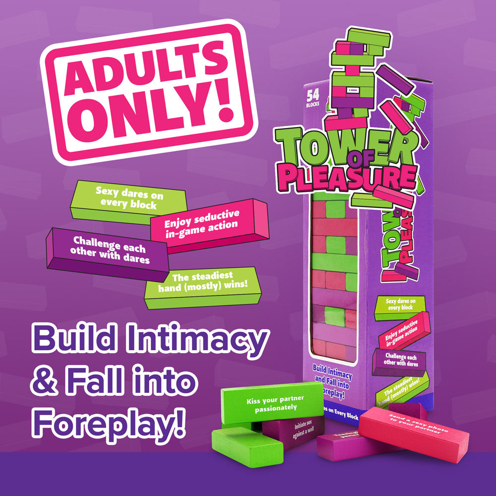 Tower of Pleasure - Couples Tumbling Tower Game Creative Conceptions