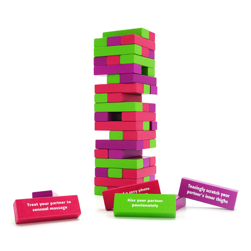 Tower of Pleasure - Couples Tumbling Tower Game Creative Conceptions