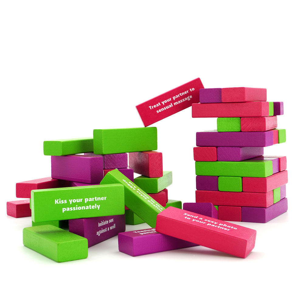 Tower of Pleasure - Couples Tumbling Tower Game Creative Conceptions
