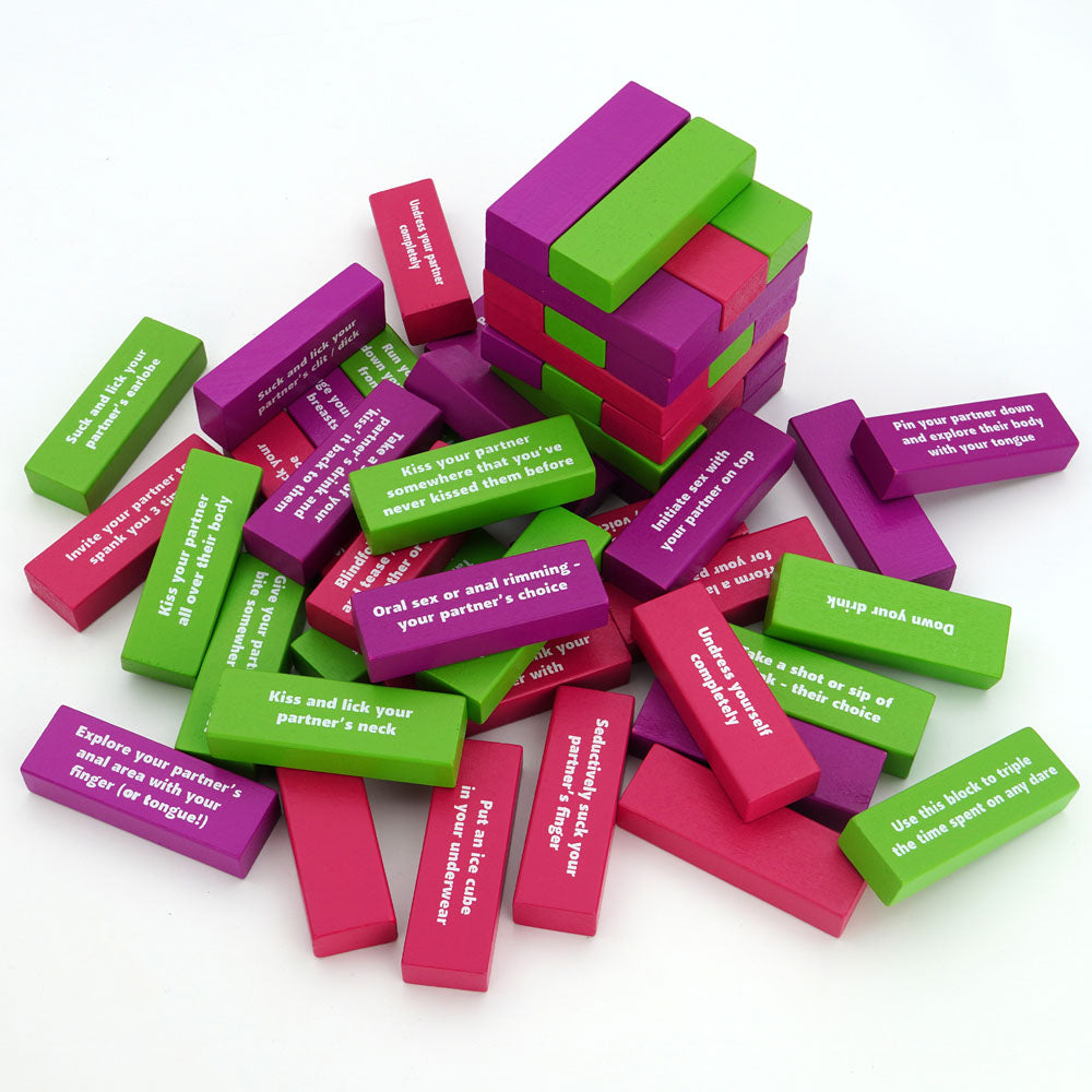 Tower of Pleasure - Couples Tumbling Tower Game Creative Conceptions