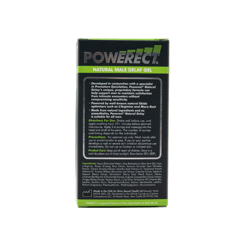 Powerect Natural Delay Serum - Male Delay Serum - 30 ml Bottle Creative Conceptions