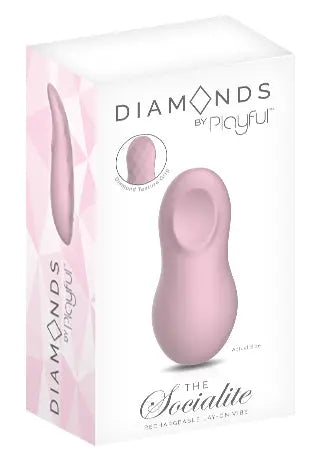 Playful Diamonds The Socialite - Rechargeable Lay-On Vibe Pink  - Club X