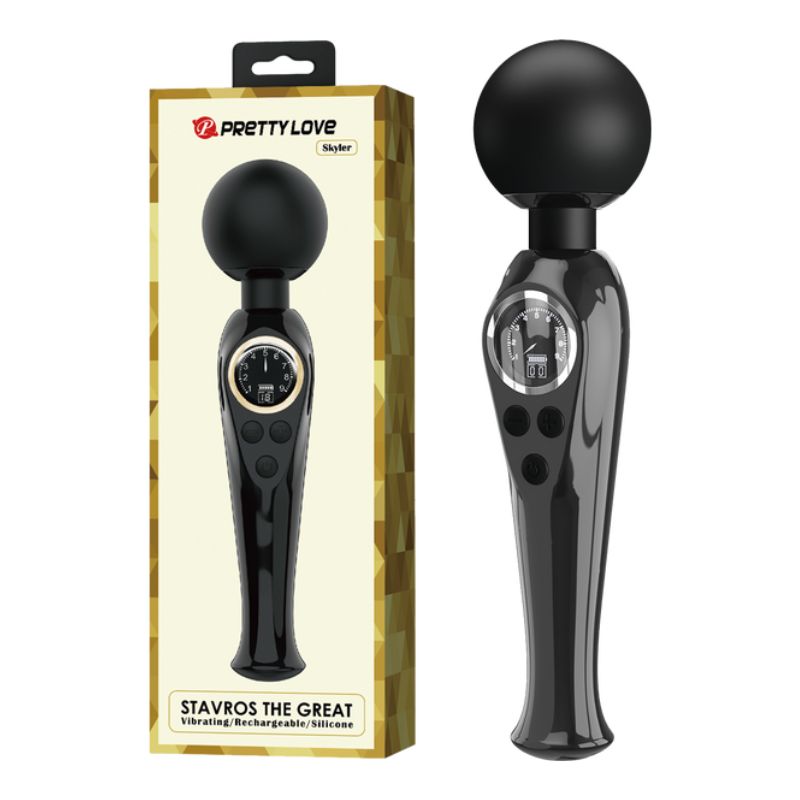 Pretty Love Rechargeable Wand Skyler - Black  - Club X