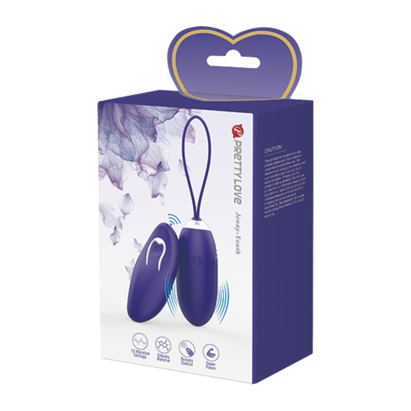 Pretty Love Jenny Youth Egg Vibrator - Purple  - Club X