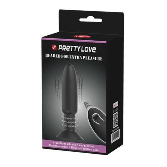 Pretty Love Rechargeable Beaded For Extra Romance - Black  - Club X