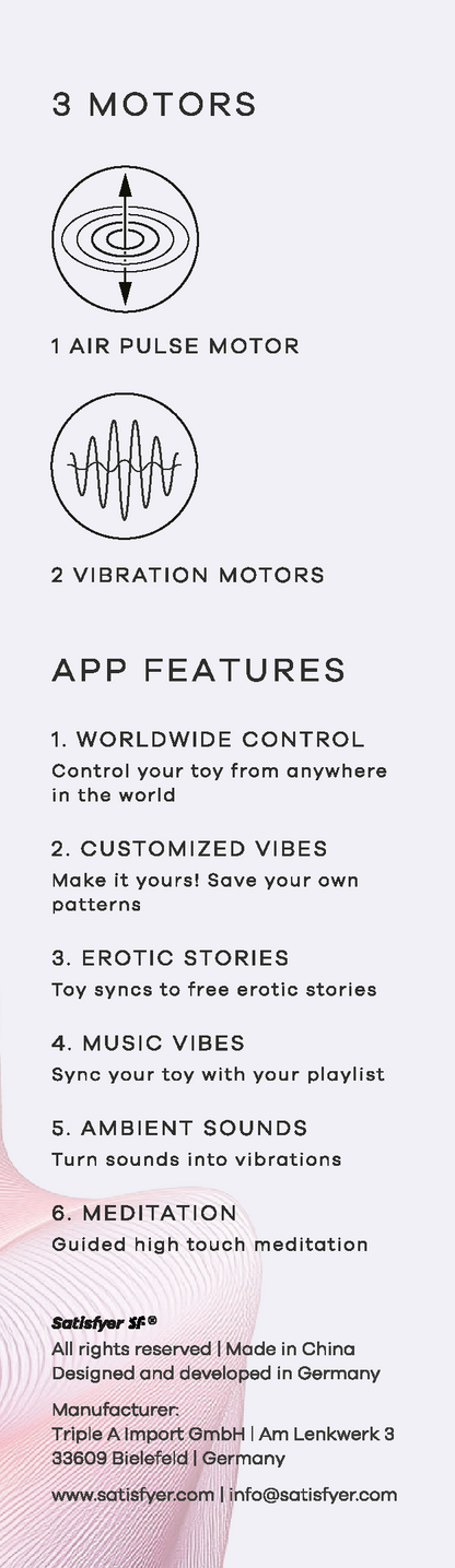 Satisfyer Pro 2 Generation 4 - Amethyst Touch-Free USB-C Rechargeable Clitoral Stimulator with App Control