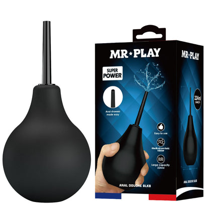 MR PLAY Anal Douche - Blue - Blue Unisex Douche - 224 ml Capacity Pretty Love