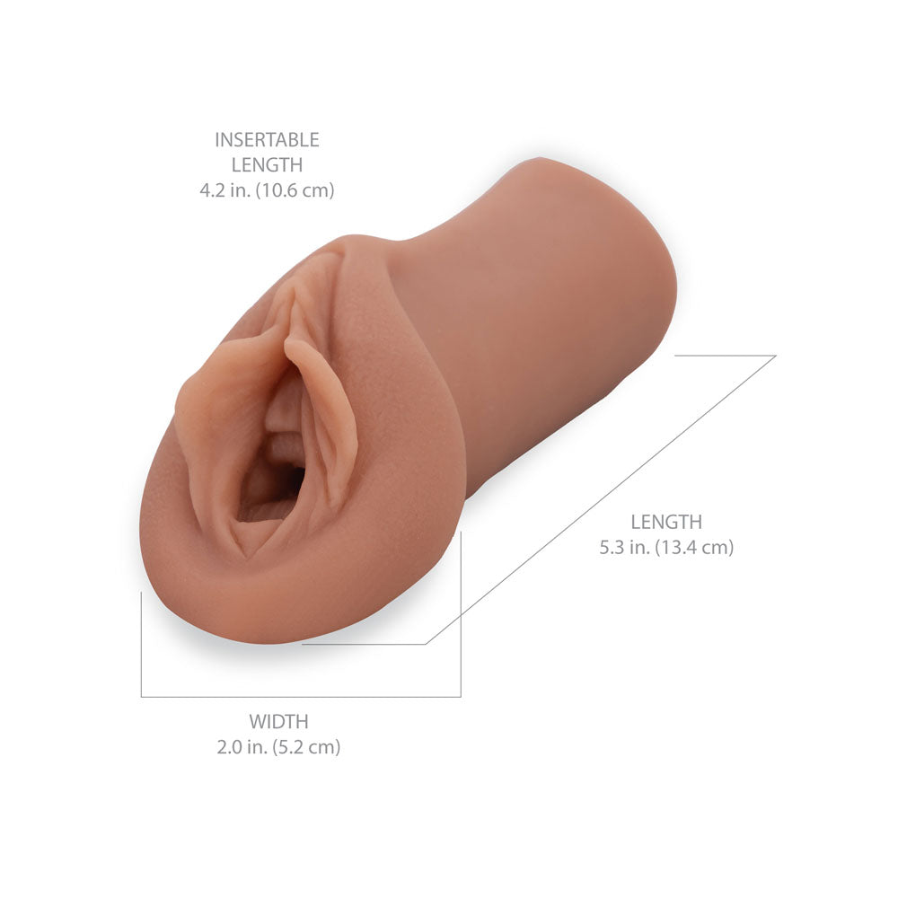 Pipedream Extreme Toyz Sorority Snatch - Brown - Brown Vagina Stroker Pipedream