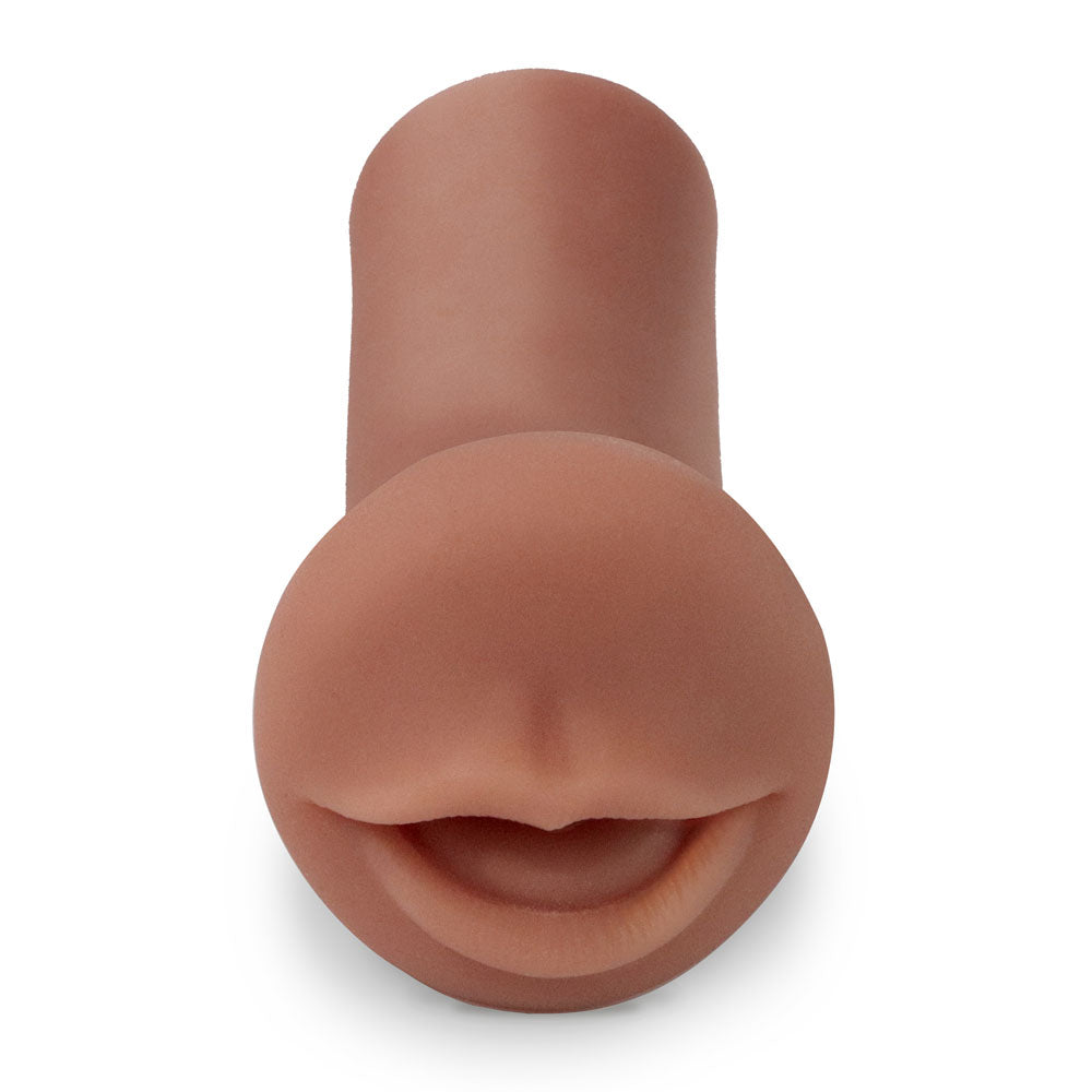 Pipedream Extreme Toyz Coed Cocksucker - Brown - Brown Mouth Stroker Pipedream