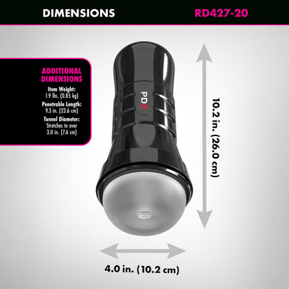 PDX Wet Pussies - Super Slide & Glide XXL - Clear Stroker Pipedream