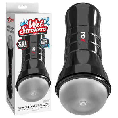 PDX Wet Pussies - Super Slide & Glide XXL - Clear Stroker Pipedream