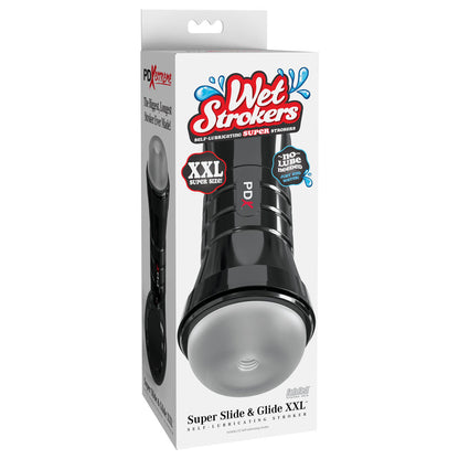 PDX Wet Pussies - Super Slide & Glide XXL - Clear Stroker Pipedream