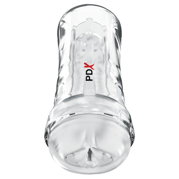 PDX Extreme Wet Pussies - Super Luscious Lips - Clear - Clear Self Lubricating Vagina Stroker Pipedream