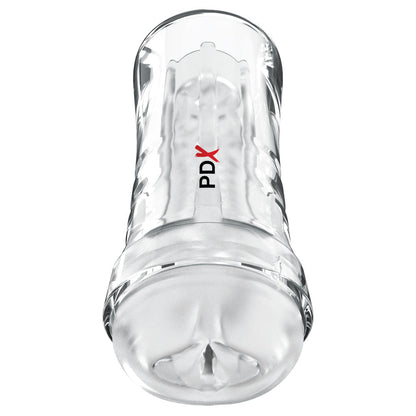 PDX Extreme Wet Pussies - Super Luscious Lips - Clear - Clear Self Lubricating Vagina Stroker Pipedream