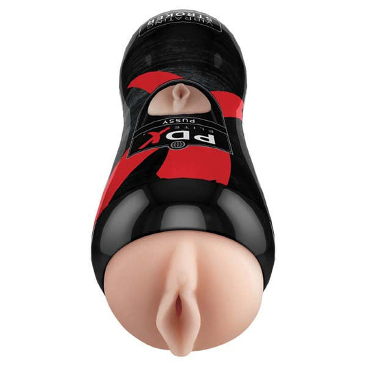 Pipedream Extreme Toyz Elite Vibrating Stroker Pussy - Flesh Vibrating Pussy Stroker Pipedreams
