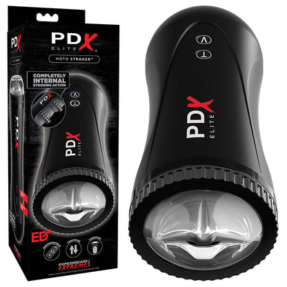 Pipedream Extreme Toyz Elite Moto Stroker - Black Powered Masturbator Pipedreams