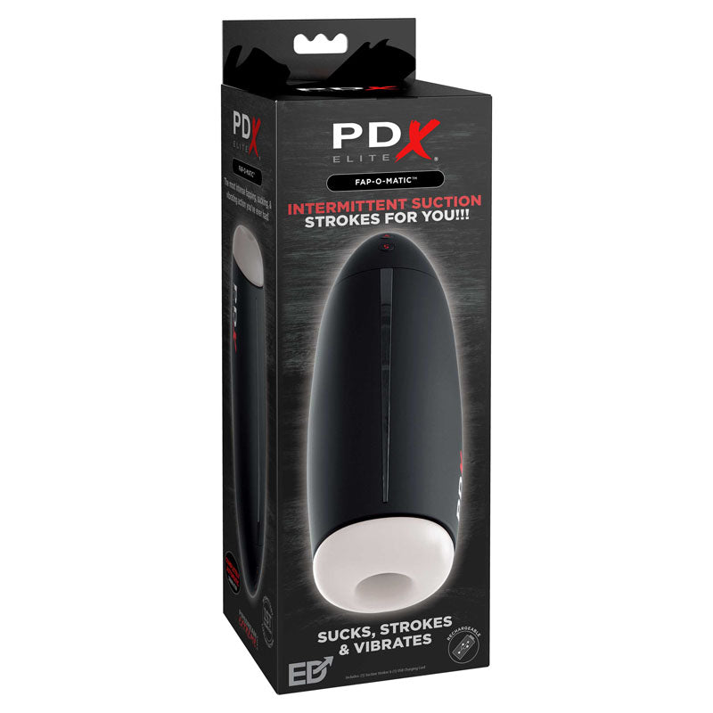 Pipedream Extreme Toys Elite Fap-O-Matic - USB Rechargeable Sucking Masturbator Pipedream