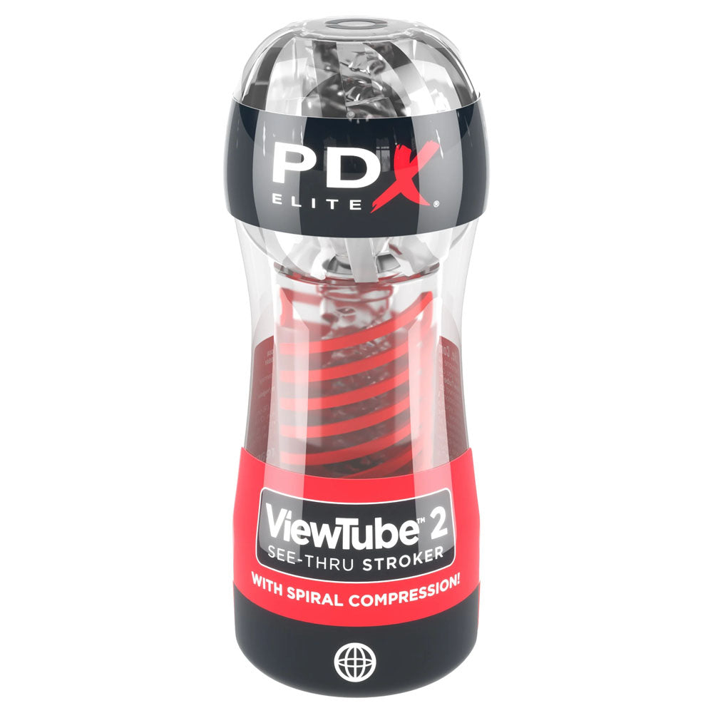 PDX Elite Viewtube 2 - Clear Stroker Pipedream