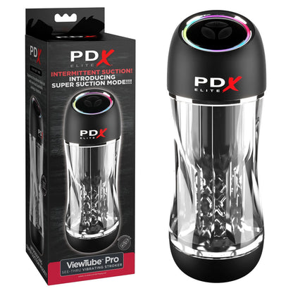 PDX Elite ViewTube Pro - Clear USB Rechargeable Auto Sucking Stroker Clear - Club X