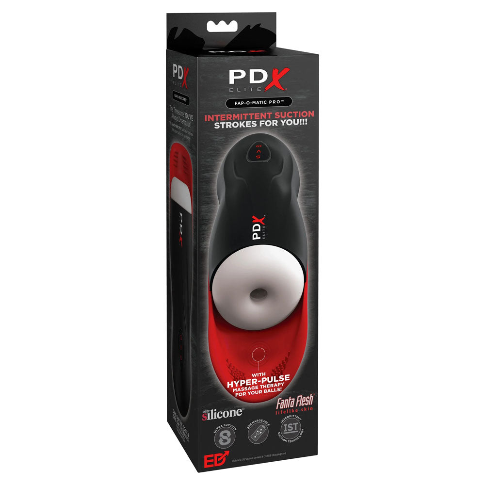 PDX Elite Fap-O-Matic Pro - USB Rechargeable Sucking Masturbator Pipedream