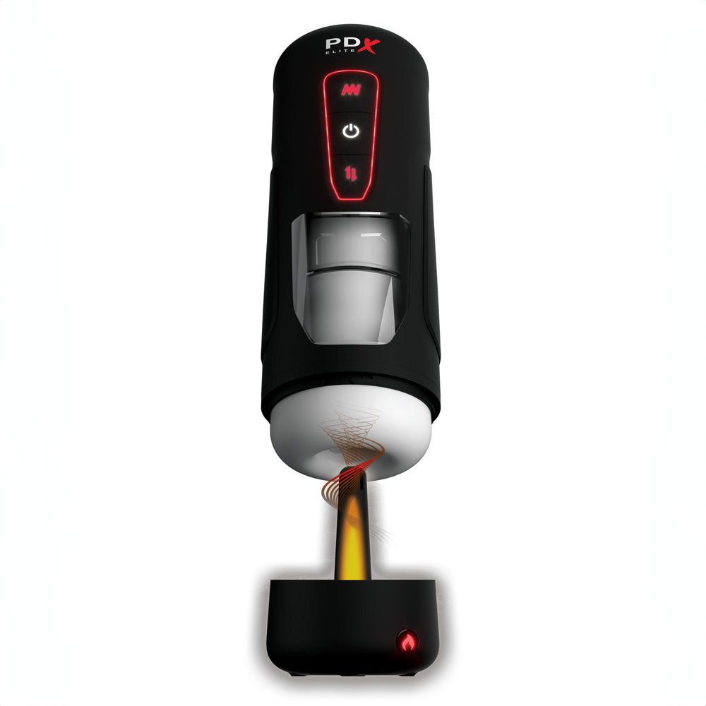 PDX Elite Milk Me Hotter - USB Rechargeable Thrusting Heating & Vibrating Auto Stroker Pipedream