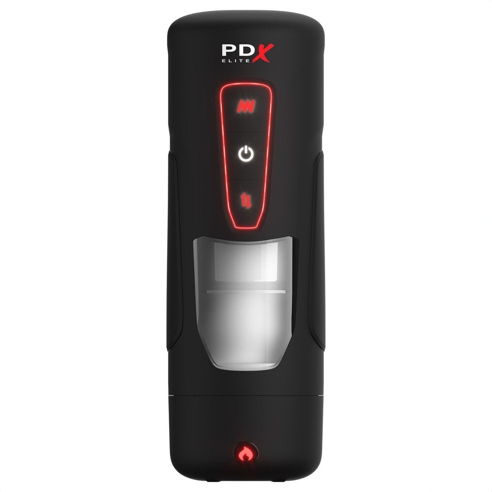 PDX Elite Milk Me Hotter - USB Rechargeable Thrusting Heating & Vibrating Auto Stroker Pipedream