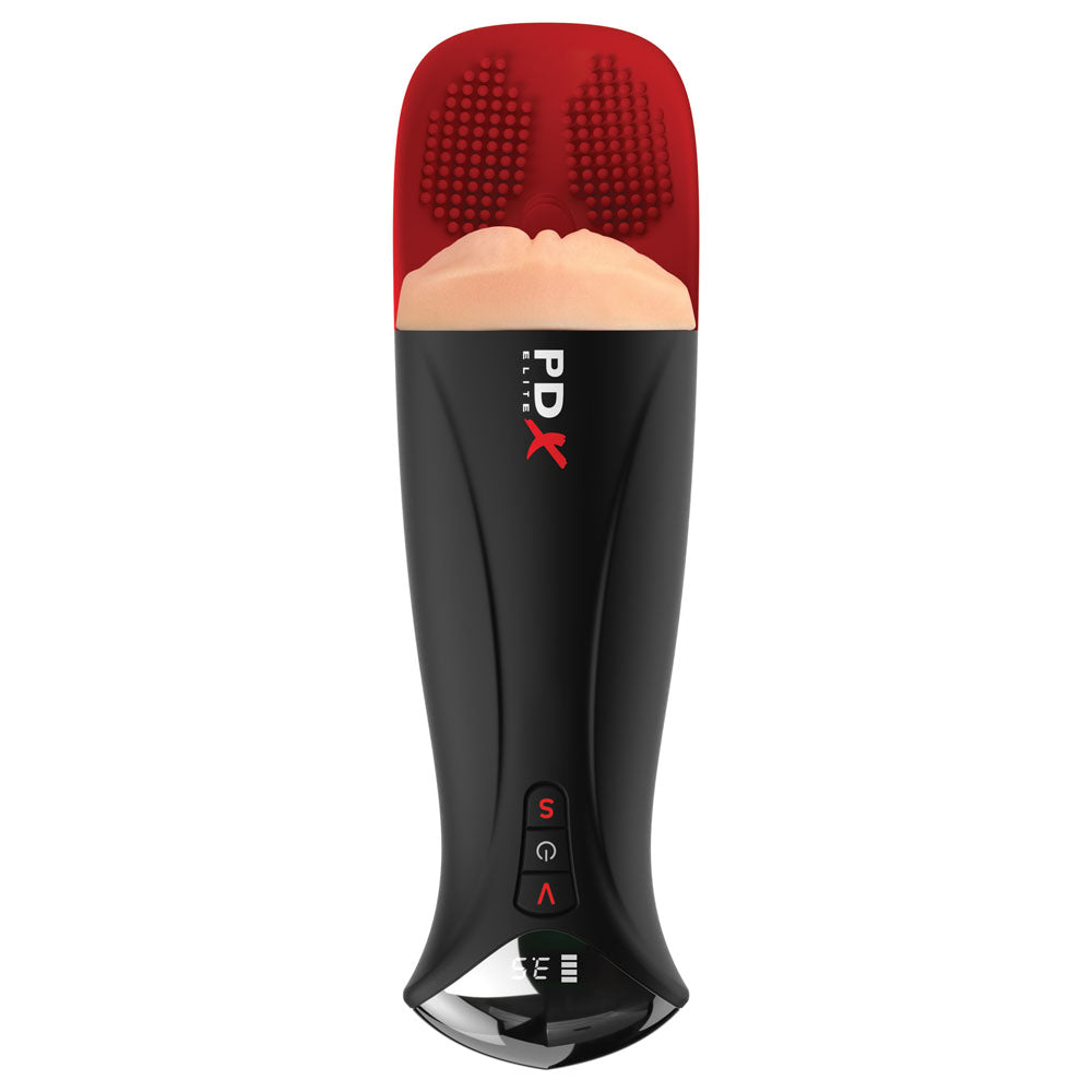 PDX Elite Fap-O-Matic Pro XL - Light - Flesh USB Rechargeable Auto Stroker Pipedream