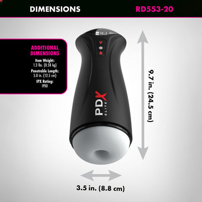 PDX Elite Fuck-Gasm - Flesh - USB Rechargeable Sucking & Vibrating Auto Stroker Pipedream