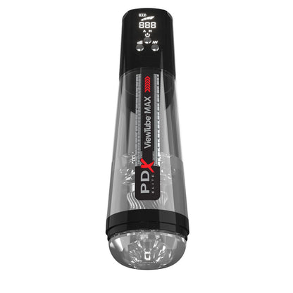 PDX Elite ViewTube MAX View - Clear USB Rechargeable Suction Auto Stroker Pipedream