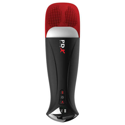 PDX Elite Fap-O-Matic Pro XL - White/Red - White USB Rechargeable Auto Stroker Pipedream