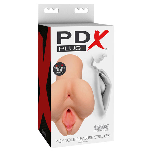 PDX PLUS Pick Your Pleasure Stroker - Flesh Vagina Stroker Pipedreams