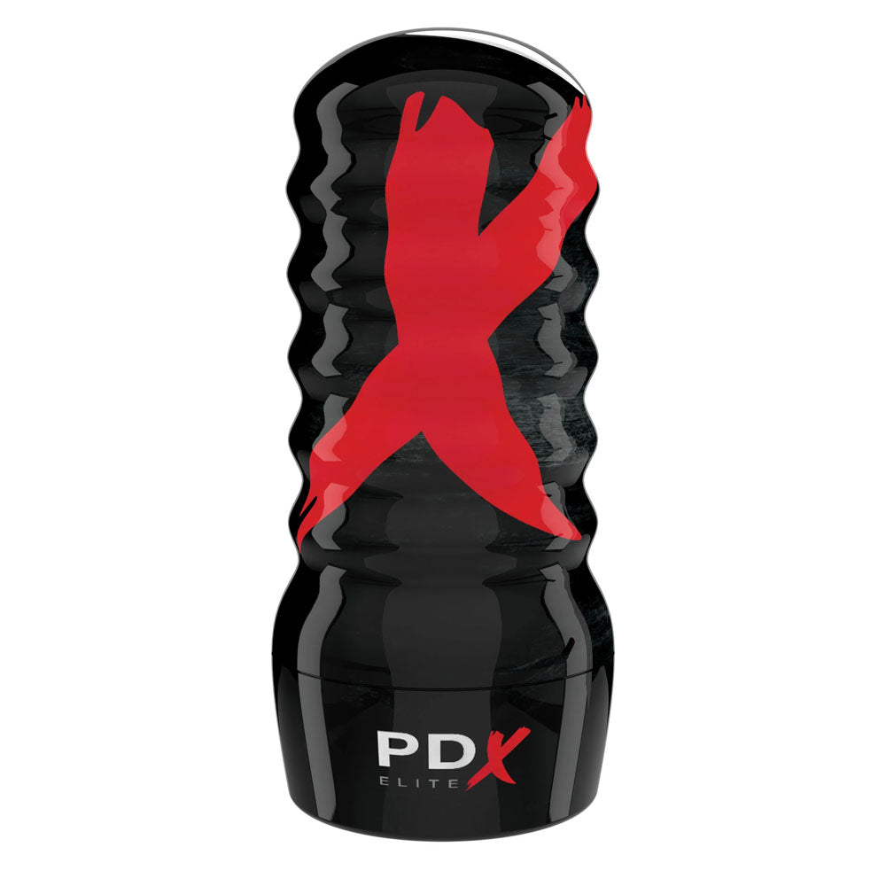 PDX Elite Air-Tight Stroker - Frosted - Clear Stroker Pipedream