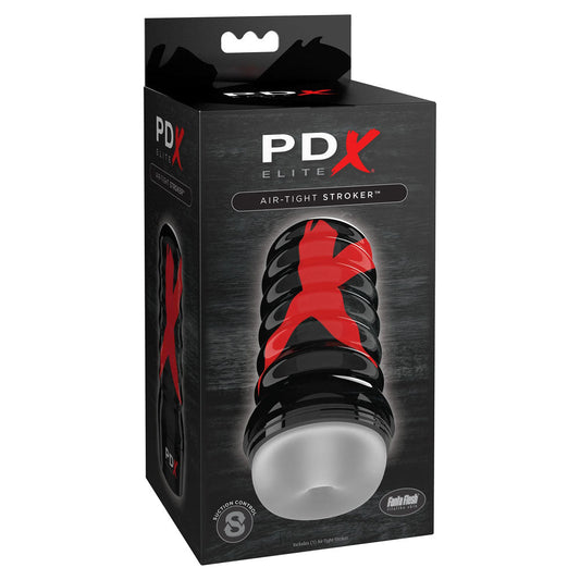 PDX Elite Air-Tight Stroker - Frosted - Clear Stroker Pipedream