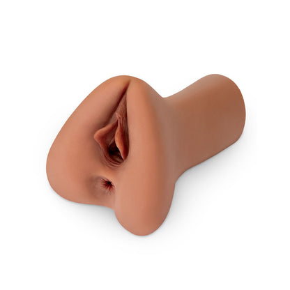 PDX Plus Pick Your Pleasure Stroker XL - Brown - Brown Vagina Stroker Pipedream