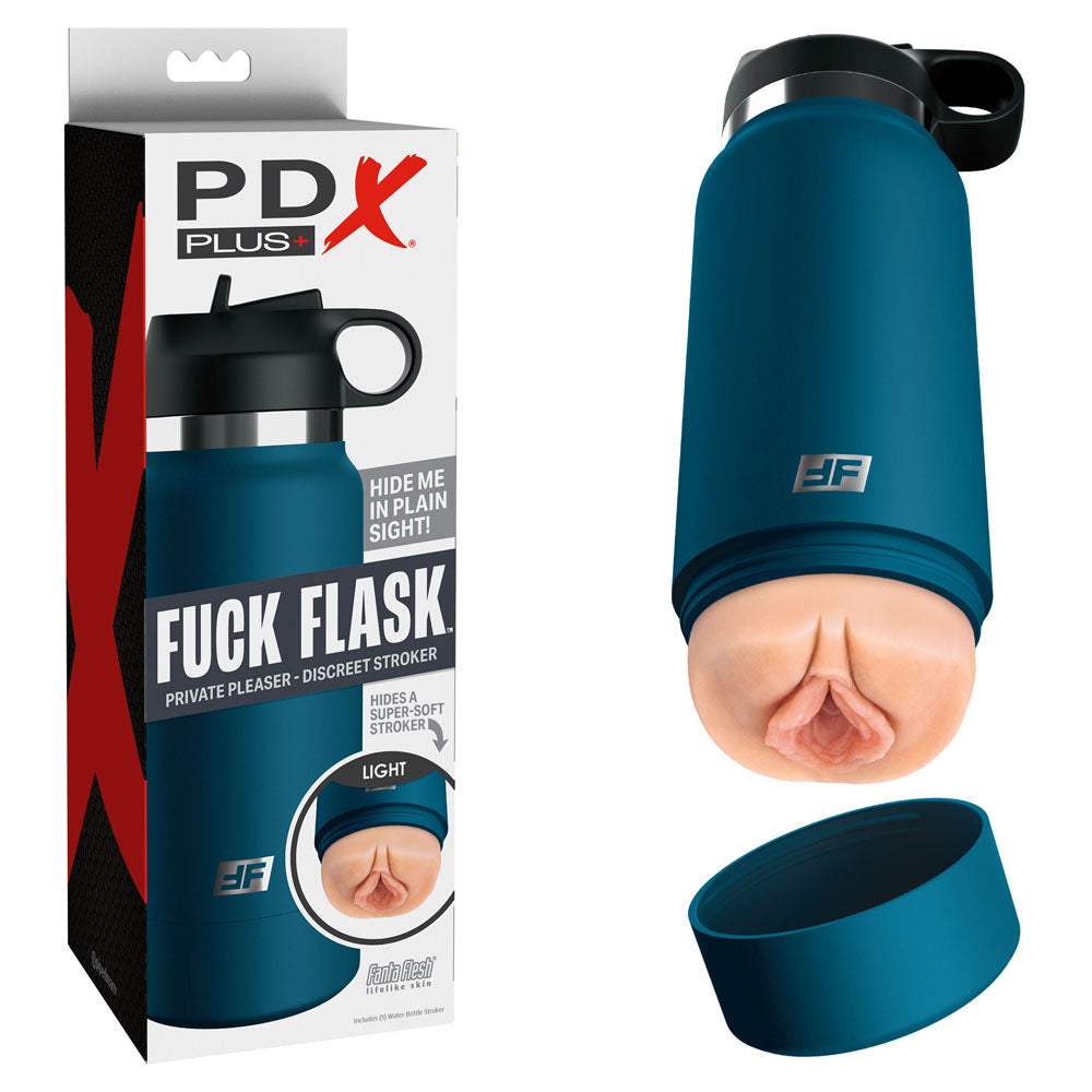 PDX Plus Fuck Flask - Private Pleaser - Flesh Discreet Vagina Stroker Pipedream