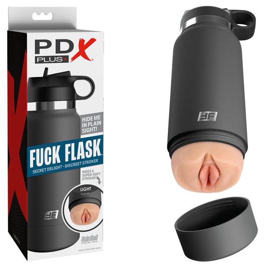PDX Plus Fuck Flask - Secret Delight - Flesh Discreet Vagina Stroker Flesh - Club X