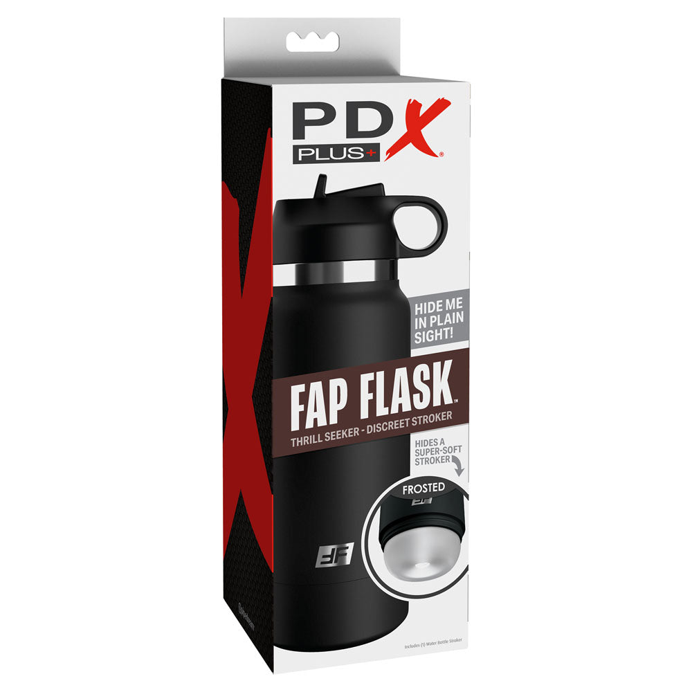 PDX Plus Fap Flask - Thrill Seeker - Frosted Discreet Stroker Pipedream