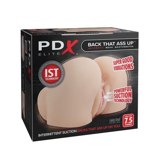 PDX Elite Back That Ass Up - Flesh - Flesh USB Rechargeable Auto Mega Masturbator Flesh - Club X