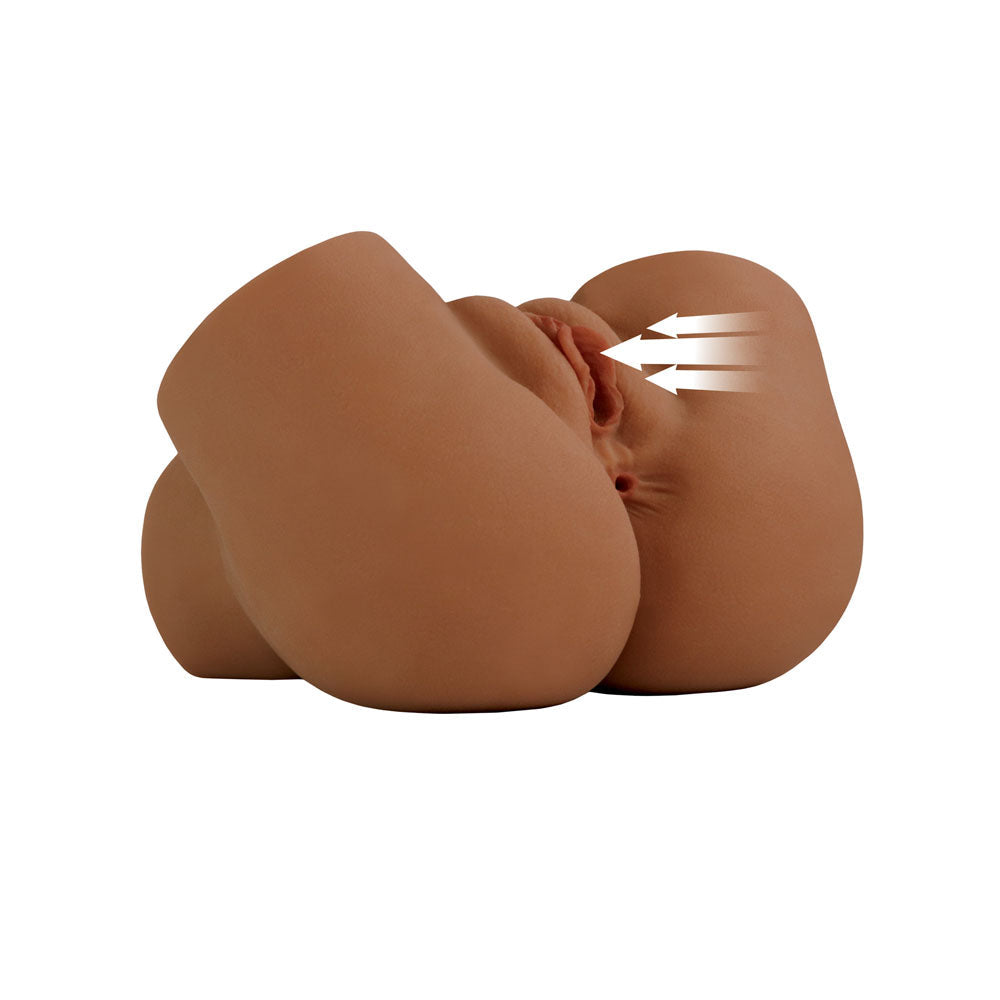 PDX Elite Back That Ass Up - Brown - Brown USB Rechargeable Auto Mega Masturbator Pipedream